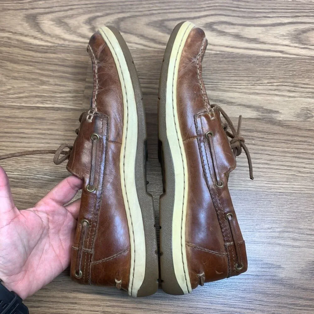 Born Preppy H52016 Men's Casual Shoes Lace Up Leather Brown‎ 10 Slip On Loafers